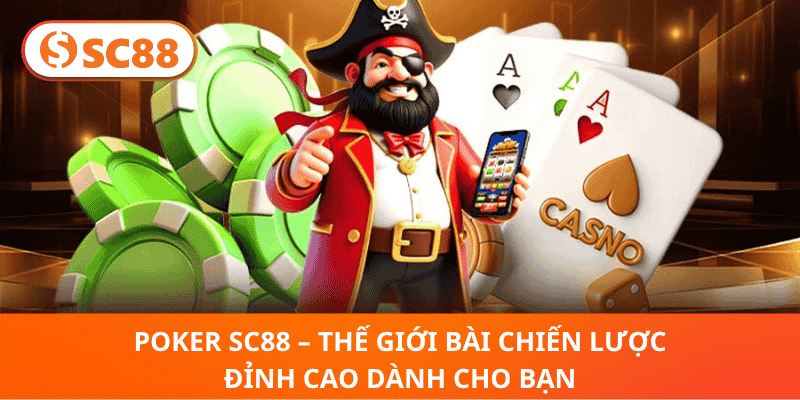 Poker SC88 – Nơi Thỏa Mãn Đam Mê Game Bài Đỉnh Cao